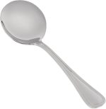 12 Pack Round Soup/Bouillon Spoons Stainless Steel, Pearl Collection