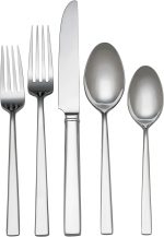 65Pc Flatware Set, 65 Piece, Silver
